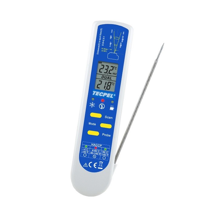 D-175 食品用紅外線溫度計＋測棒-55~250°C D-175-thermometer-new